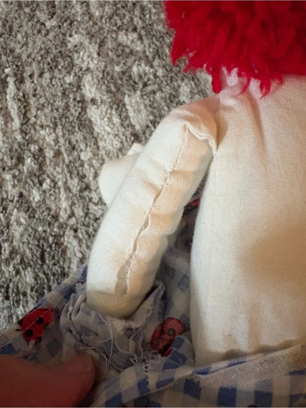 Vintage homemade Raggedy Ann and Andy Dolls